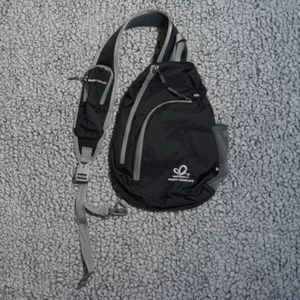 Black Waterfly Enjoy Your Life Sling Bag